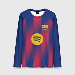 Лонгслив мужской Барселона домашняя форма 2025 2026, цвет: 3D-принт