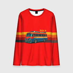 Лонгслив мужской Ретро автобус ЗИУ-6, цвет: 3D-принт