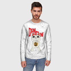 Лонгслив мужской Dandadan - манеки неко, цвет: 3D-принт — фото 2