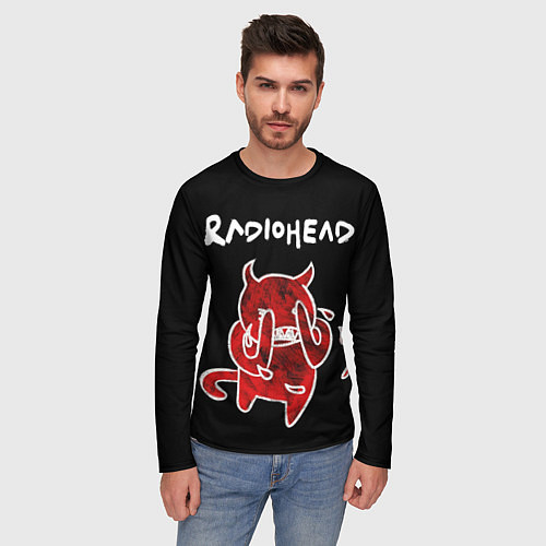 Мужской лонгслив Radiohead red minotaur / 3D-принт – фото 3