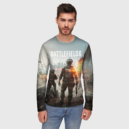 Мужской лонгслив Битва за Бруклин из Battlefield 6 / 3D-принт – фото 3