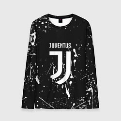 Лонгслив мужской Juventus брызги красок текстура, цвет: 3D-принт
