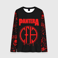 Лонгслив мужской Pantera рок группа, цвет: 3D-принт