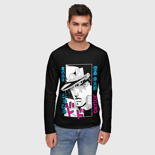 Мужской лонгслив Джотаро Куджо Джоджо / 3D-принт – фото 3