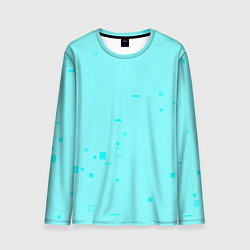 Лонгслив мужской Color light blue shapes, цвет: 3D-принт