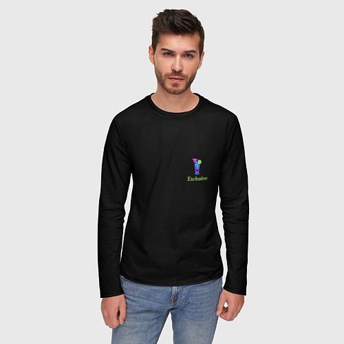 Мужской лонгслив Exclusive / 3D-принт – фото 3