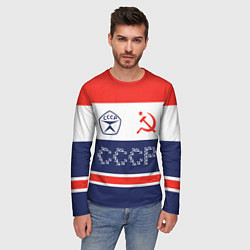 Лонгслив мужской Советский союз - СССР, цвет: 3D-принт — фото 2