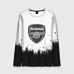 Лонгслив мужской Arsenal черный лес, цвет: 3D-принт