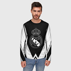 Лонгслив мужской Real Madrid геометрия спорт, цвет: 3D-принт — фото 2