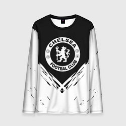 Лонгслив мужской Челси белые краски, цвет: 3D-принт