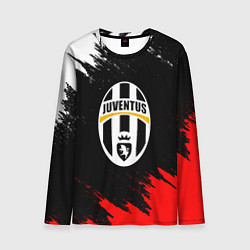 Лонгслив мужской Ювентус краски текстура, цвет: 3D-принт