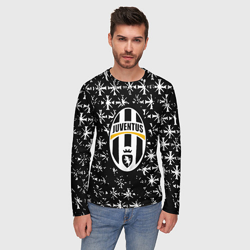 Мужской лонгслив Juventus x farcry краски / 3D-принт – фото 3