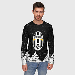 Лонгслив мужской Ювентус новый год, цвет: 3D-принт — фото 2