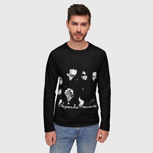 Мужской лонгслив Depeche Mode shoot / 3D-принт – фото 3
