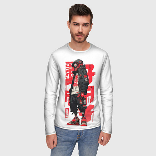 Мужской лонгслив Bot raven / 3D-принт – фото 3