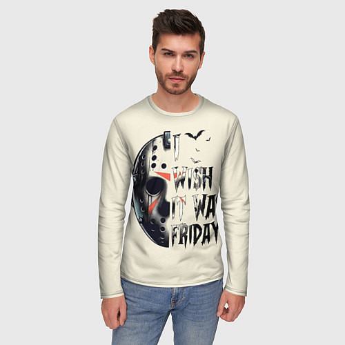 Мужской лонгслив Пятница 13 Вурхиз / 3D-принт – фото 3