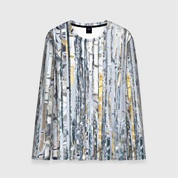 Лонгслив мужской Новогодний дождик, цвет: 3D-принт