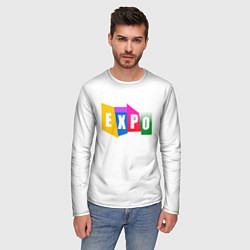 Лонгслив мужской Expo Выстовка, цвет: 3D-принт — фото 2