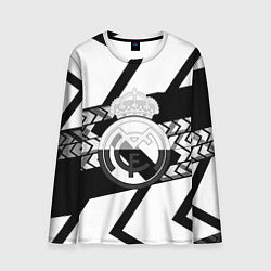 Лонгслив мужской Реал Мадрид краски полосы, цвет: 3D-принт