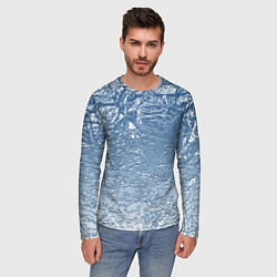 Лонгслив мужской Налипший снег, цвет: 3D-принт — фото 2
