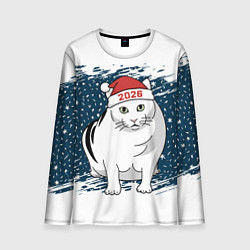 Лонгслив мужской Кот Бендер - 2026, цвет: 3D-принт