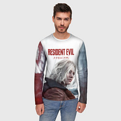 Лонгслив мужской Грейс Эшкрофт Resident evil requiem, цвет: 3D-принт — фото 2