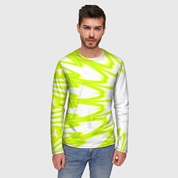 Лонгслив мужской Color neon green, цвет: 3D-принт — фото 2