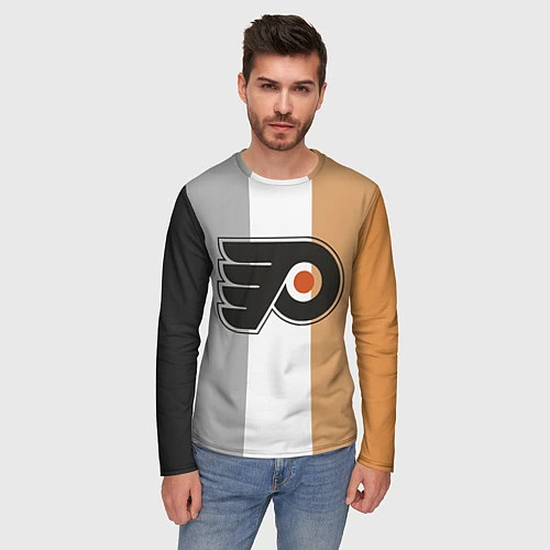 Мужской лонгслив Philadelphia Flyers / 3D-принт – фото 3