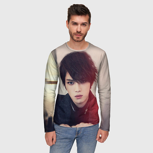 Мужской лонгслив Kim JaeJoong / 3D-принт – фото 3