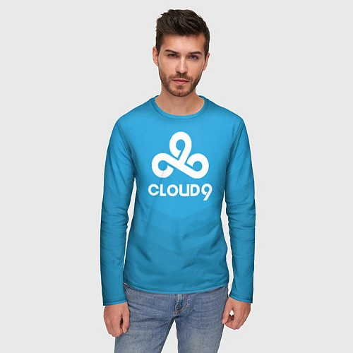 Мужской лонгслив Cloud 9 / 3D-принт – фото 3