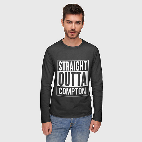 Мужской лонгслив Straight Outta Compton / 3D-принт – фото 3