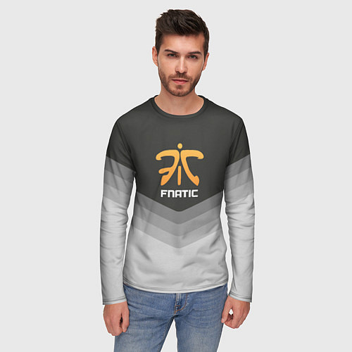 Мужской лонгслив Fnatic Uniform / 3D-принт – фото 3