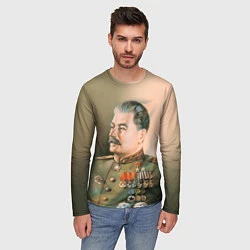 Лонгслив мужской Иосиф Сталин, цвет: 3D-принт — фото 2