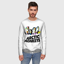 Лонгслив мужской Arctic Monkeys: Music Wave, цвет: 3D-принт — фото 2