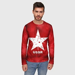 Лонгслив мужской USSR Star, цвет: 3D-принт — фото 2