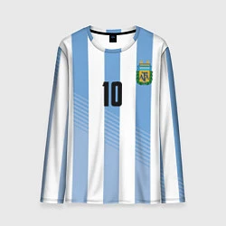 Лонгслив мужской Месси - сборная Аргентины, цвет: 3D-принт