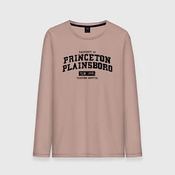 Лонгслив хлопковый мужской Princeton Plainsboro, цвет: пыльно-розовый
