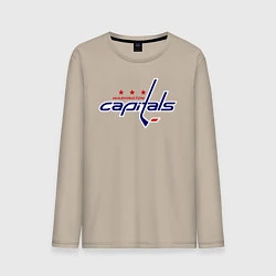 Лонгслив хлопковый мужской Washington Capitals, цвет: миндальный