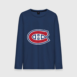 Лонгслив хлопковый мужской Montreal Canadiens, цвет: тёмно-синий