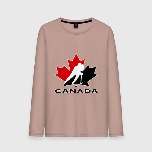 Мужской лонгслив Canada / Пыльно-розовый – фото 1