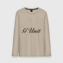 Лонгслив хлопковый мужской G unit, цвет: миндальный