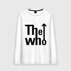 Лонгслив хлопковый мужской The Who, цвет: белый