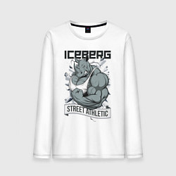 Лонгслив хлопковый мужской Rhino 2 | Iceberg цвета белый — фото 1