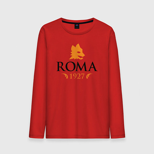 Мужской лонгслив AS Roma 1927 / Красный – фото 1