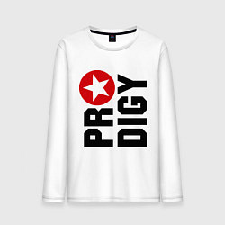Лонгслив хлопковый мужской Prodigy Star, цвет: белый