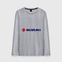 Лонгслив хлопковый мужской Suzuki, цвет: меланж