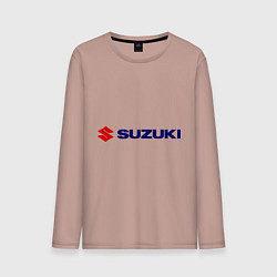 Лонгслив хлопковый мужской Suzuki, цвет: пыльно-розовый