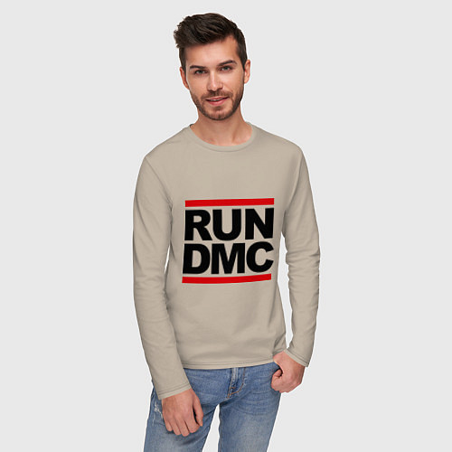 Мужской лонгслив Run DMC / Миндальный – фото 3