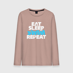 Мужской лонгслив Eat sleep swim repeat