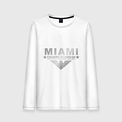 Лонгслив хлопковый мужской Miami - The Tony Montana empire, цвет: белый
